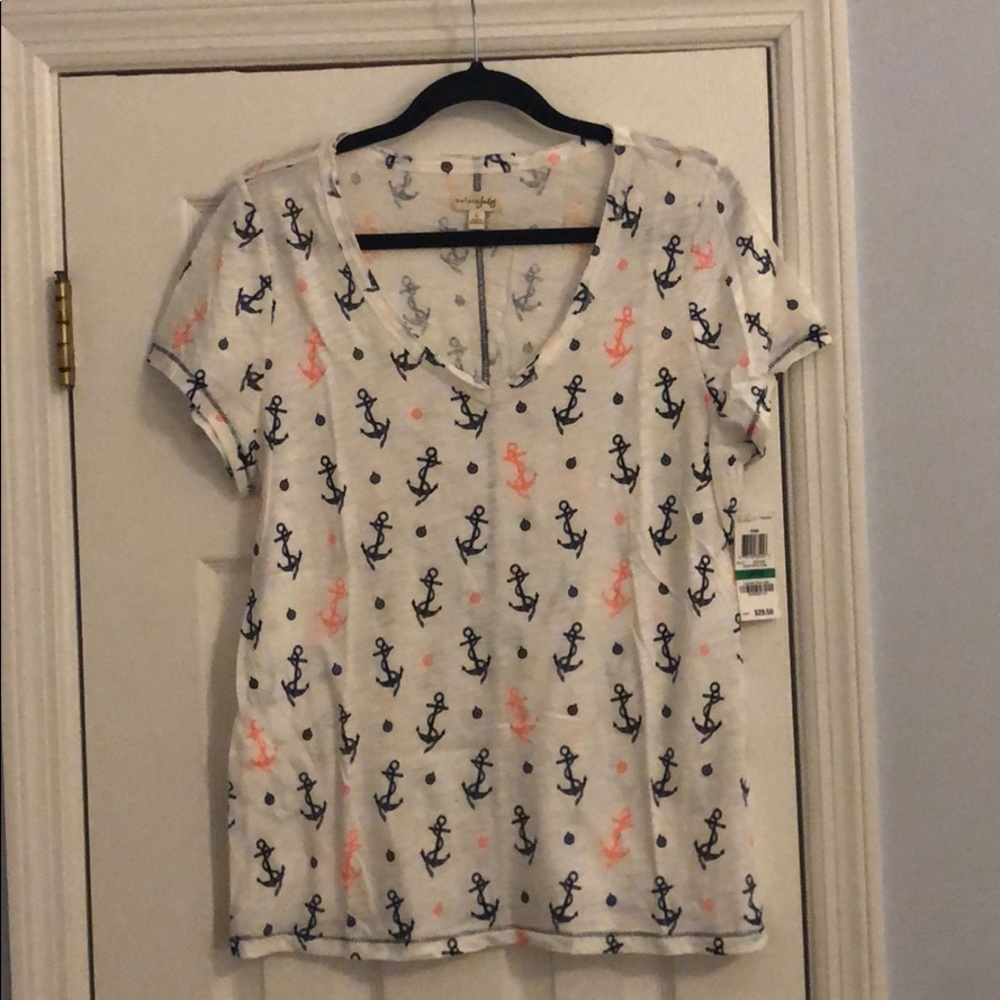 Maison Jules V Neck Tee Shirt